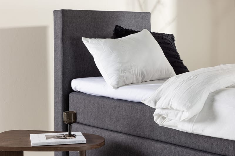 Toledo Sengepakke Kontinentalseng 90x200 cm - Mørk grå - Møbler - Senger - Komplett sengepakke
