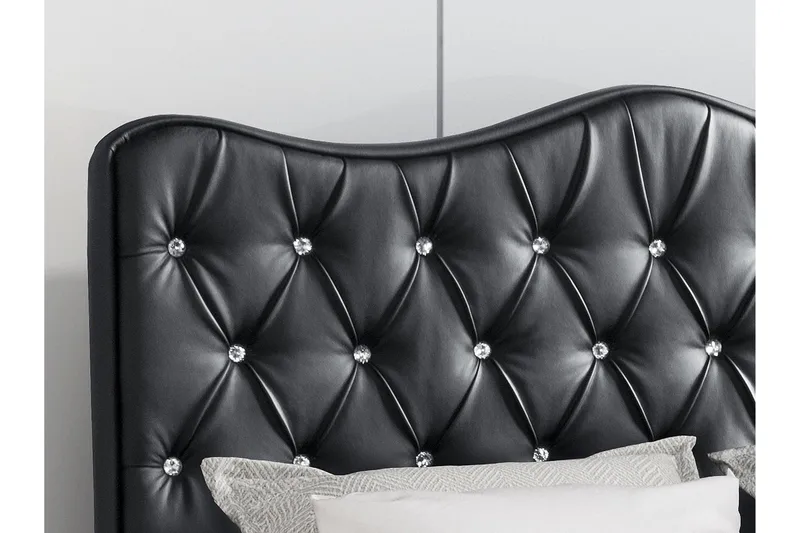 Aalbu Sengeramme 140x200 cm - Svart - Møbler - Senger - Sengeramme & sengestamme