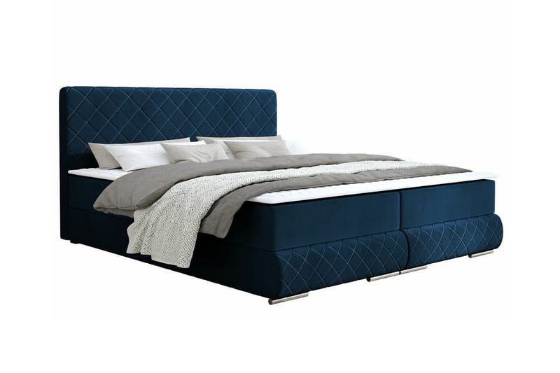 Abbeyfield Seng 140x200 cm - Mørkeblå - Sengeramme & sengestamme