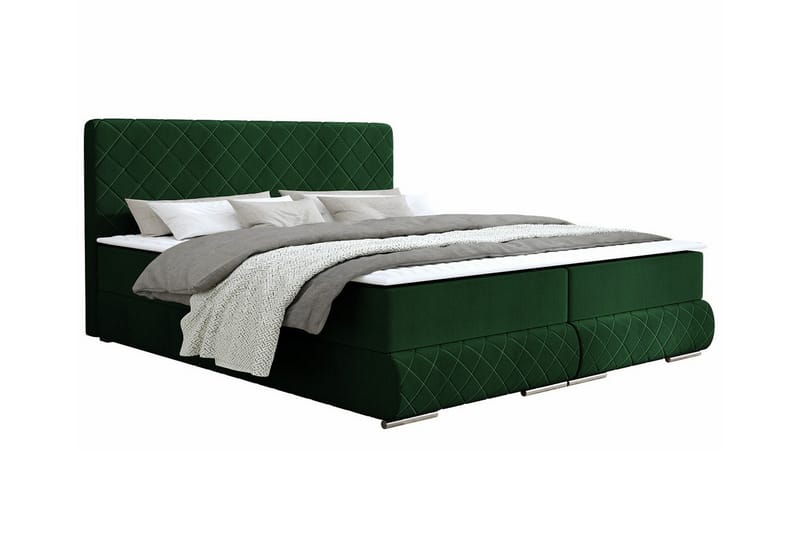 Abbeyfield Seng 140x200 cm - Mørkegrønn - Sengeramme & sengestamme
