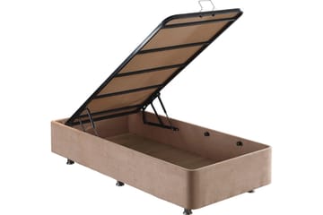 Adilen Kontinentalseng 90x190 cm - Lysebrun - Møbler - Senger - Komplett sengepakke