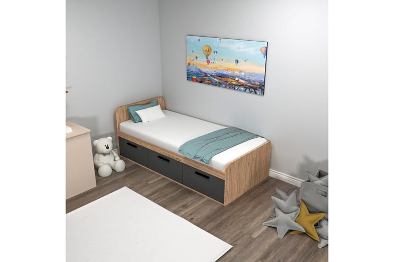 Akser Sengeramme 91x194 cm - Brun - Møbler - Senger - Sengeramme & sengestamme