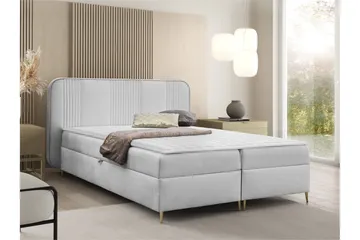 Alani Sengpakke Kontinentalseng 120x200 cm - Grå - Møbler - Senger - Komplett sengepakke