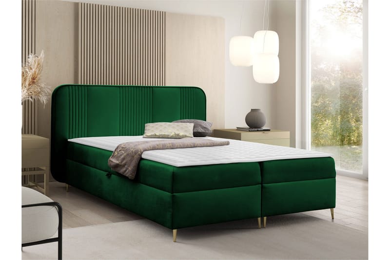 Alani Sengpakke Kontinentalseng 160x200 cm - Grønn - Møbler - Senger - Komplett sengepakke