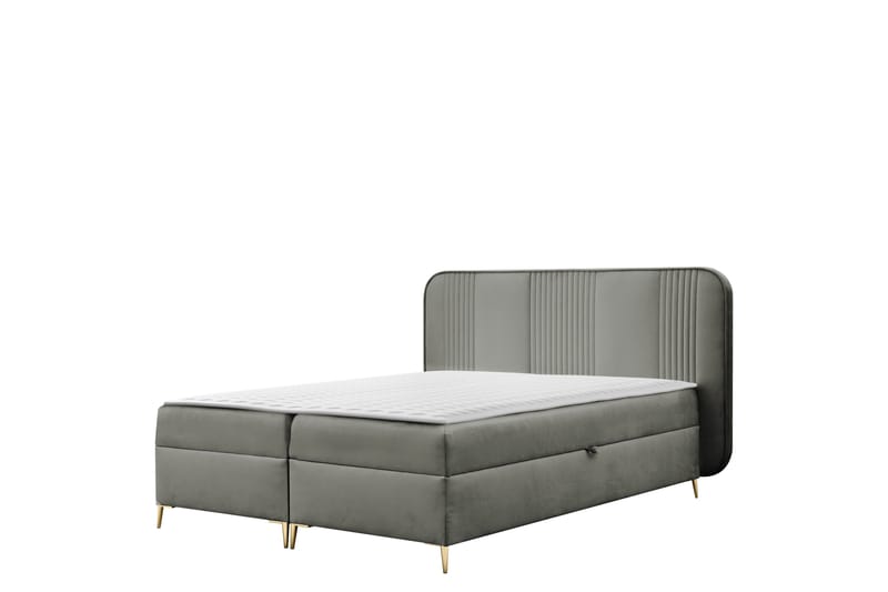 Alani Sengpakke Kontinentalseng 180x200 cm - Grå - Møbler - Senger - Komplett sengepakke