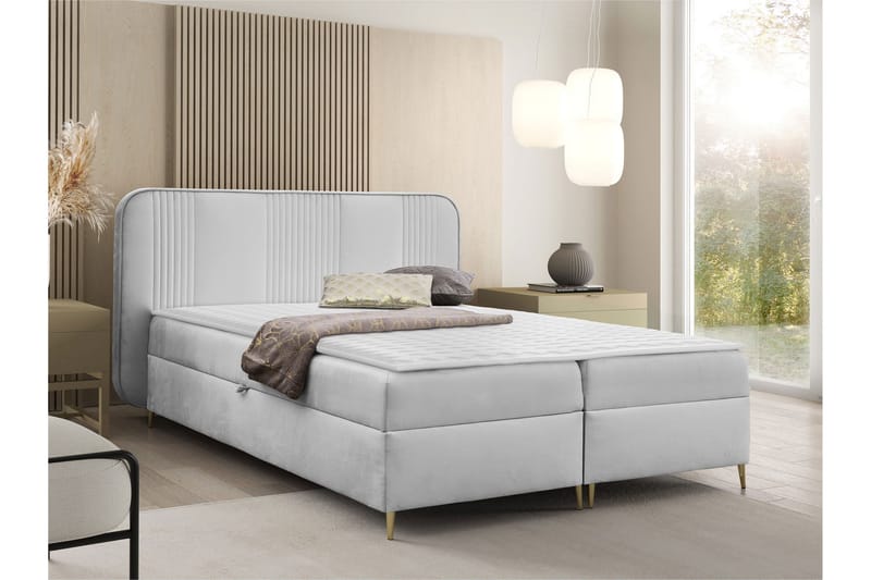 Alani Sengpakke Kontinentalseng 180x200 cm - Grå - Møbler - Senger - Komplett sengepakke