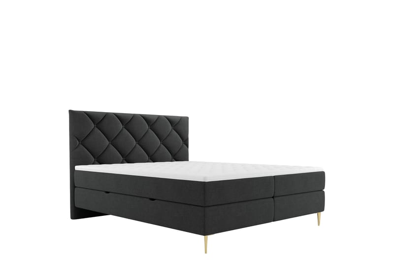Alasia Sengpakke Kontinentalseng 160x200 cm - Svart - Møbler - Senger - Komplett sengepakke