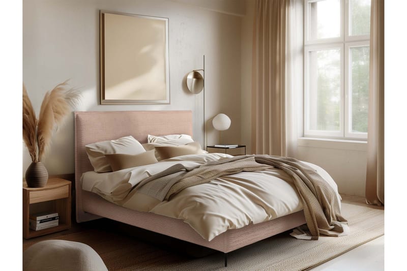 Alaudin Sengeramme 140x200 cm - Rosa - Møbler - Senger - Sengeramme & sengestamme