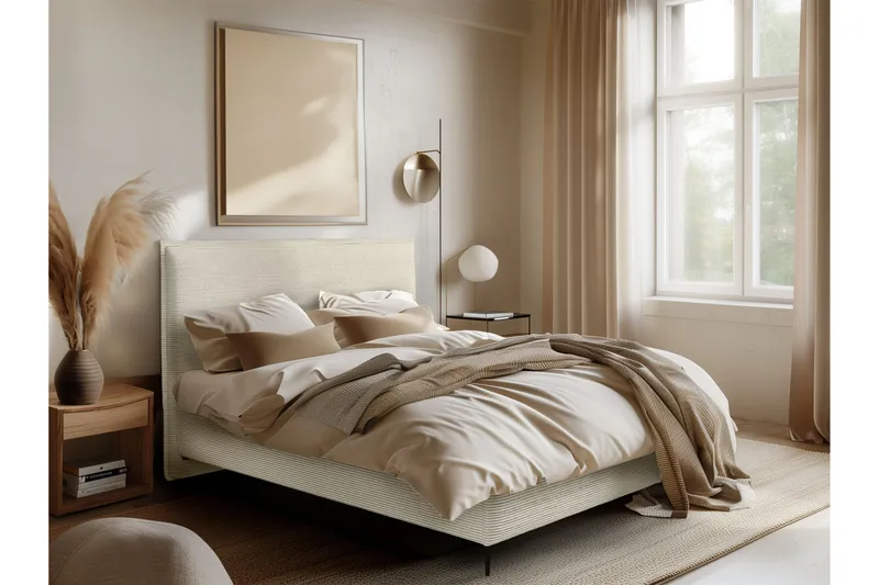 Alaudin Sengeramme 160x200 cm - Beige - Møbler - Senger - Sengeramme & sengestamme