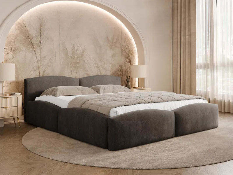 Aldrosen sengeramme med oppbevaring 140x200 cm - brun - Møbler - Senger - Sengeramme & sengestamme