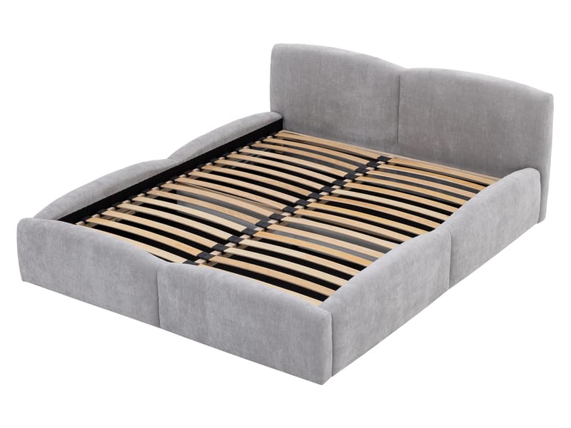 Aldrosen sengeramme med oppbevaring 140x200 cm - grå - Møbler - Senger - Sengeramme & sengestamme