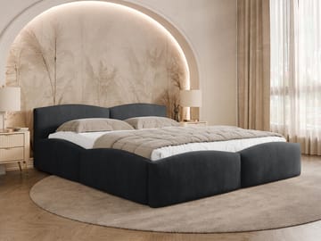 Aldrosen sengeramme med oppbevaring 160x200 cm - svart - Møbler - Senger - Sengeramme & sengestamme