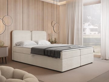 Allgunnen Sengepakke Kontinentalseng 160x200 cm - Beige - Møbler - Senger - Komplett sengepakke