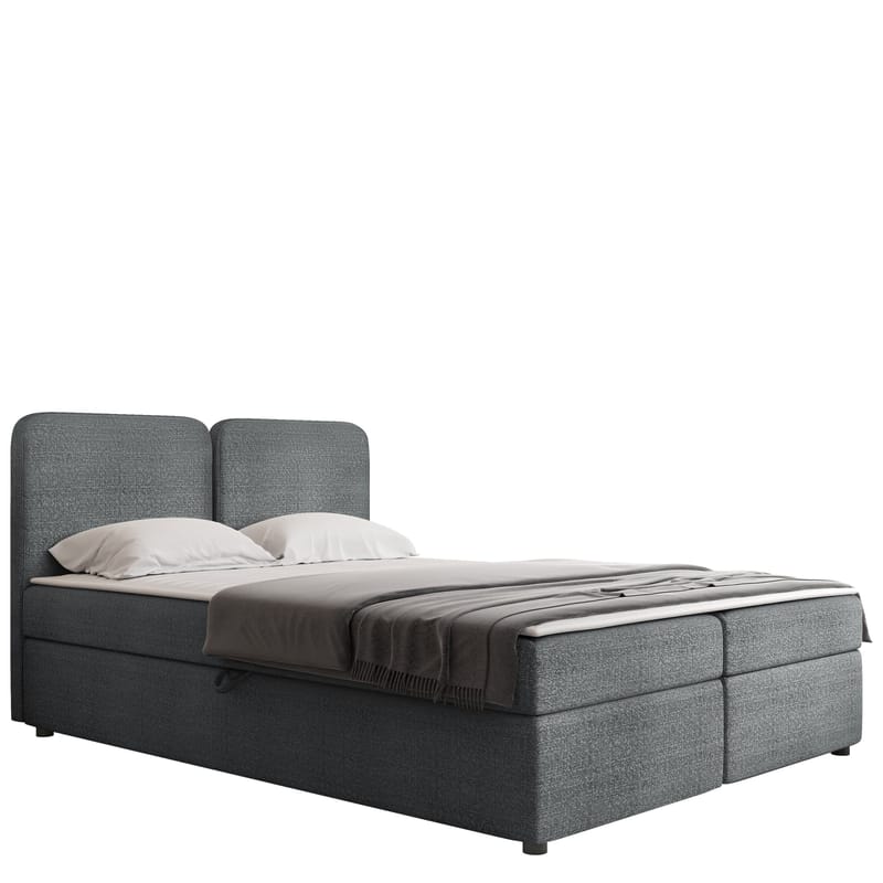 Allgunnen Sengepakke Kontinentalseng 160x200 cm - Grå - Møbler - Senger - Komplett sengepakke