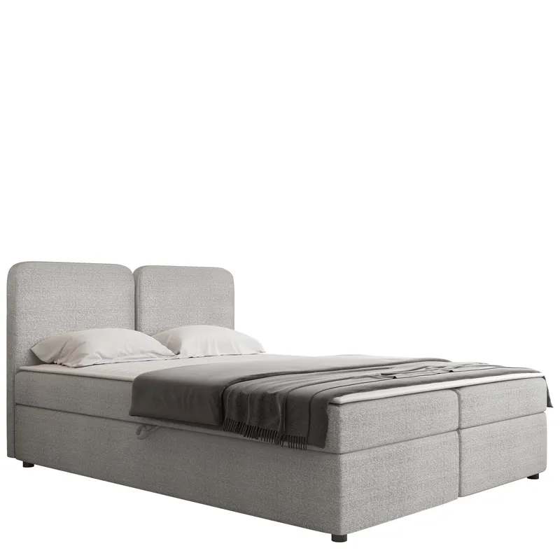 Allgunnen Sengepakke Kontinentalseng 160x200 cm - Grå - Møbler - Senger - Komplett sengepakke