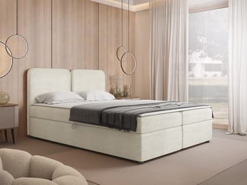 Allgunnen Sengepakke Kontinentalseng 160x200 cm - Hvit - Møbler - Senger - Komplett sengepakke