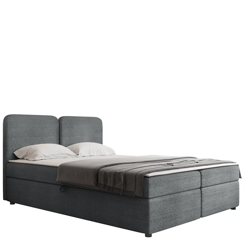 Allgunnen Sengepakke Kontinentalseng 180x200 cm - Grå - Møbler - Senger - Komplett sengepakke