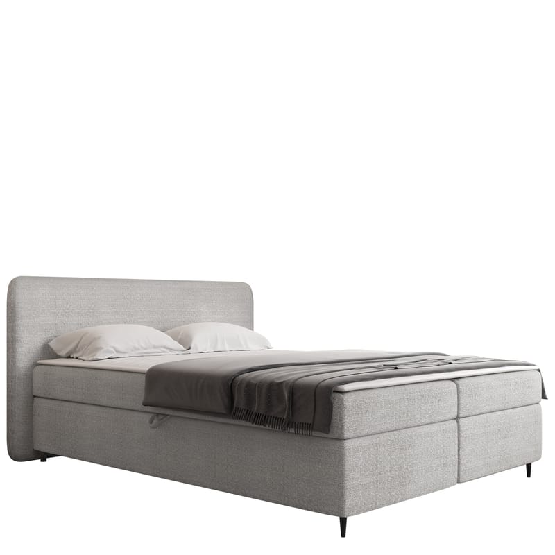 Allgunnen Sengepakke Kontinentalseng 180x200 cm - Grå - Møbler - Senger - Komplett sengepakke