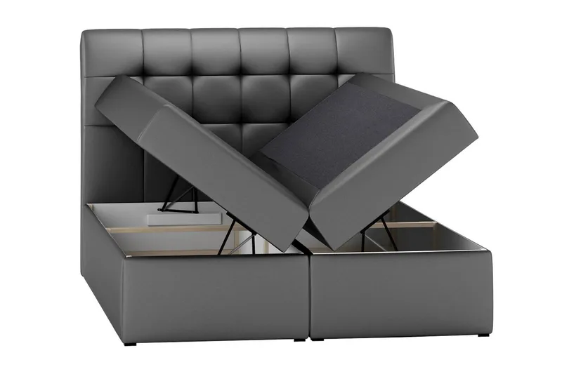 Alvik kontinentalseng 140x200 - Grå - Møbler - Senger - Kontinentalsenger