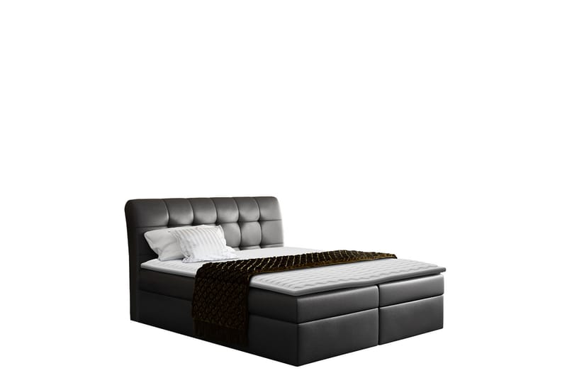 Alvik Sengpakke Kontinentalseng 120x200 cm - Svart - Møbler - Senger - Komplett sengepakke