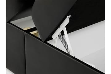 Alvik Sengpakke Kontinentalseng 140x200 cm - Svart - Møbler - Senger - Komplett sengepakke