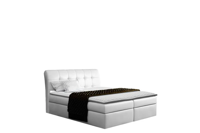 Alvik Sengpakke Kontinentalseng 160x200 cm - Hvit - Møbler - Senger - Komplett sengepakke