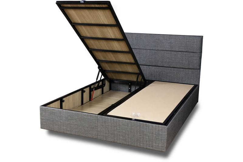 Argentu Kontinentalseng 150x200 cm - Grå - Møbler - Senger - Komplett sengepakke