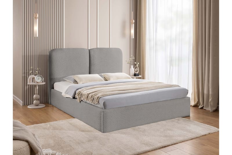 Arondel Oppbevaringsseng - Grå - Møbler - Senger - Sengeramme & sengestamme