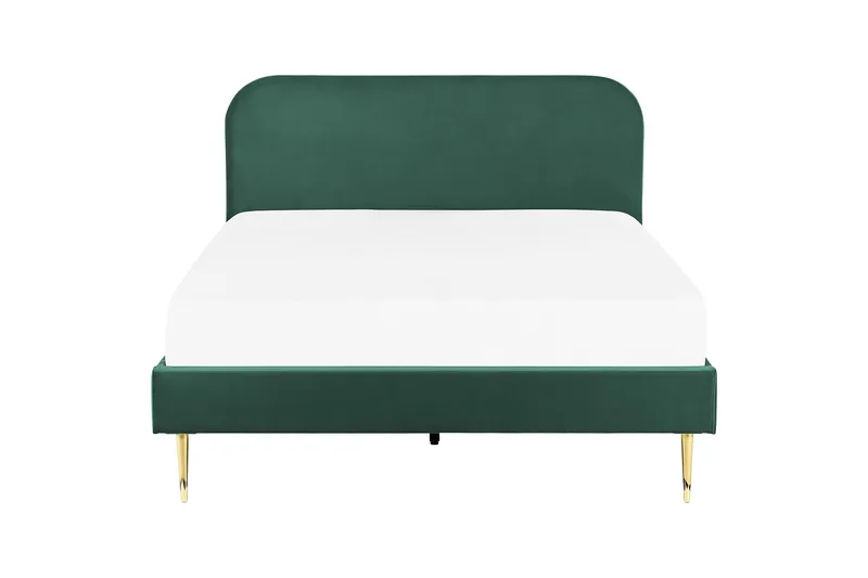 Baako Sengramme 160x200 cm - Grønn/Gull - Møbler - Senger - Sengeramme & sengestamme