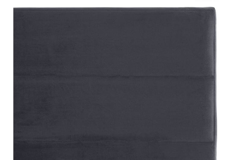 Badrou Seng 160x200 cm - Grå/Fløyel - Sengeramme & sengestamme