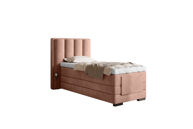 Banti Justerbar Kontinentalseng 90x200 cm - Rosa - Regulerbar seng
