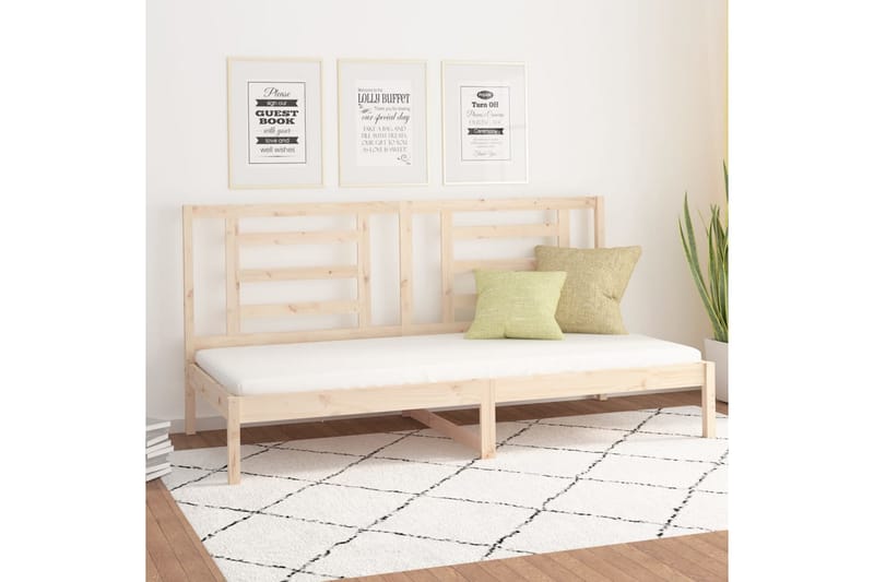 beBasic Dagseng 80x200 cm heltre furu - Brun - Møbler - Senger - Sengeramme & sengestamme