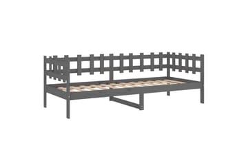 beBasic Dagseng grå 80x200 cm heltre furu - GrÃ¥ - Møbler - Senger - Sengeramme & sengestamme