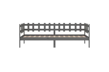 beBasic Dagseng grå 80x200 cm heltre furu - GrÃ¥ - Møbler - Senger - Sengeramme & sengestamme