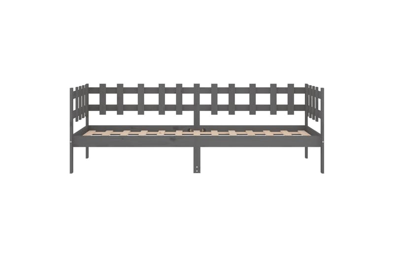 beBasic Dagseng grå 80x200 cm heltre furu - GrÃ¥ - Møbler - Senger - Sengeramme & sengestamme