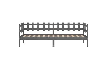 beBasic Dagseng grå 90x200 cm heltre furu - GrÃ¥ - Møbler - Senger - Sengeramme & sengestamme