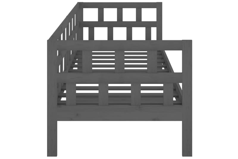 beBasic Dagseng grå heltre furu 80x200 cm - GrÃ¥ - Møbler - Senger - Sengeramme & sengestamme