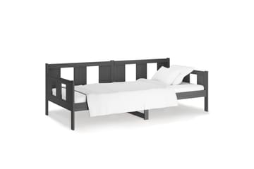 beBasic Dagseng grå heltre furu 80x200 cm - GrÃ¥ - Møbler - Sofaer - Dagsenger