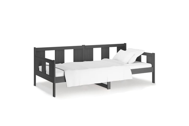 beBasic Dagseng grå heltre furu 80x200 cm - GrÃ¥ - Møbler - Sofaer - Dagsenger