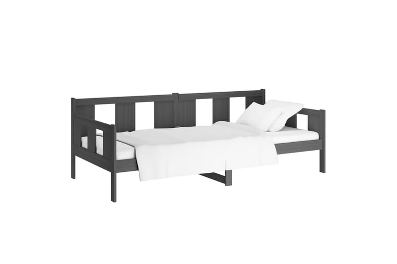 beBasic Dagseng grå heltre furu 80x200 cm - GrÃ¥ - Møbler - Sofaer - Dagsenger