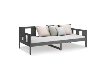 beBasic Dagseng grå heltre furu 80x200 cm - GrÃ¥ - Møbler - Sofaer - Dagsenger
