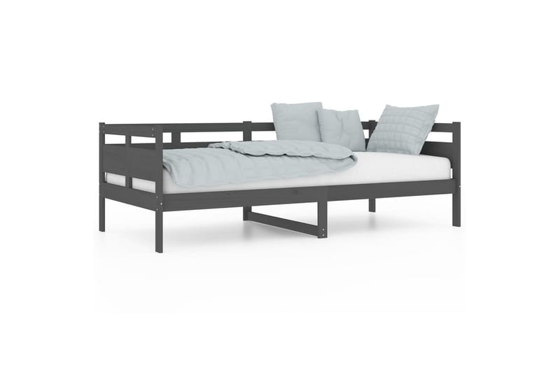 beBasic Dagseng grå heltre furu 90x200 cm - GrÃ¥ - Møbler - Sofaer - Dagsenger