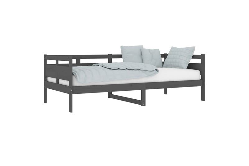 beBasic Dagseng grå heltre furu 90x200 cm - GrÃ¥ - Møbler - Sofaer - Dagsenger