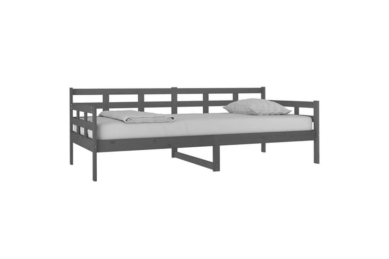 beBasic Dagseng grå heltre furu 90x200 cm - GrÃ¥ - Møbler - Sofaer - Dagsenger