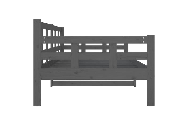 beBasic Dagseng grå heltre furu 90x200 cm - GrÃ¥ - Møbler - Sofaer - Dagsenger
