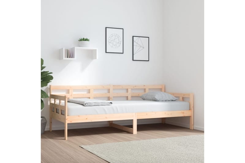 beBasic Dagseng heltre furu 80x200 cm - Brun - Sengeramme & sengestamme