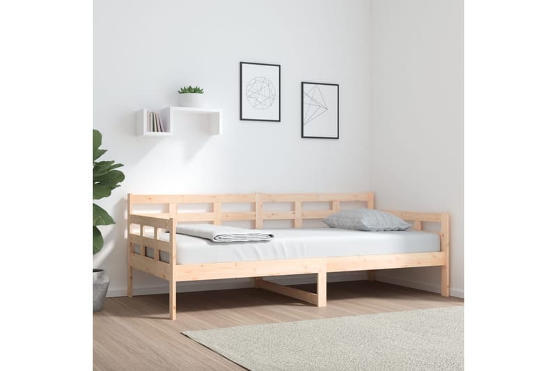 beBasic Dagseng heltre furu 90x190 cm - Brun - Sengeramme & sengestamme