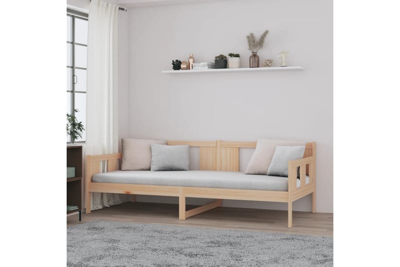 beBasic Dagseng heltre furu 90x200 cm - Brun - Møbler - Senger - Sengeramme & sengestamme