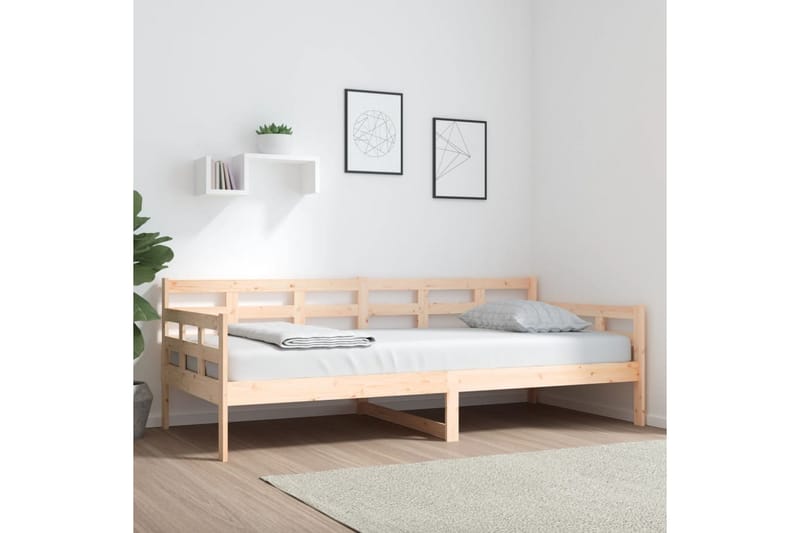 beBasic Dagseng heltre furu 90x200 cm - Brun - Sengeramme & sengestamme