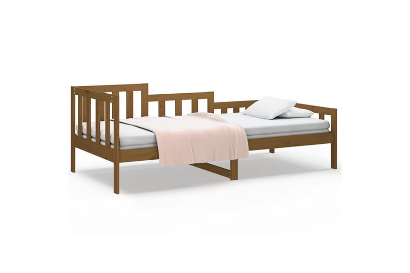 beBasic Dagseng honningbrun 80x200 cm heltre furu - Brun - Møbler - Senger - Sengeramme & sengestamme